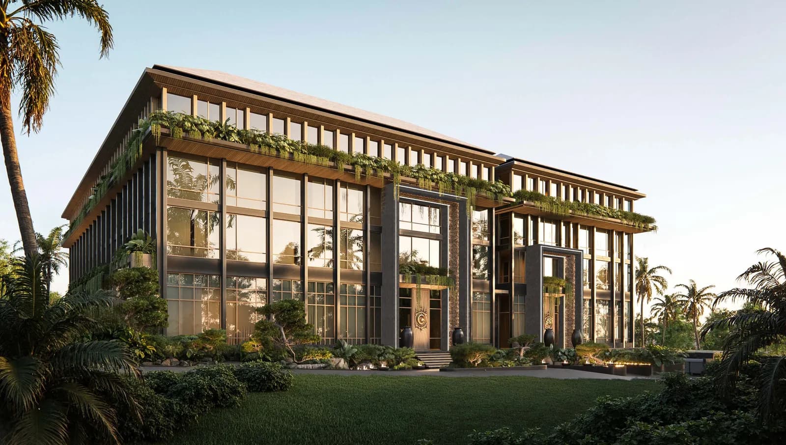 Satori Nusa Dua Resort, main building day render